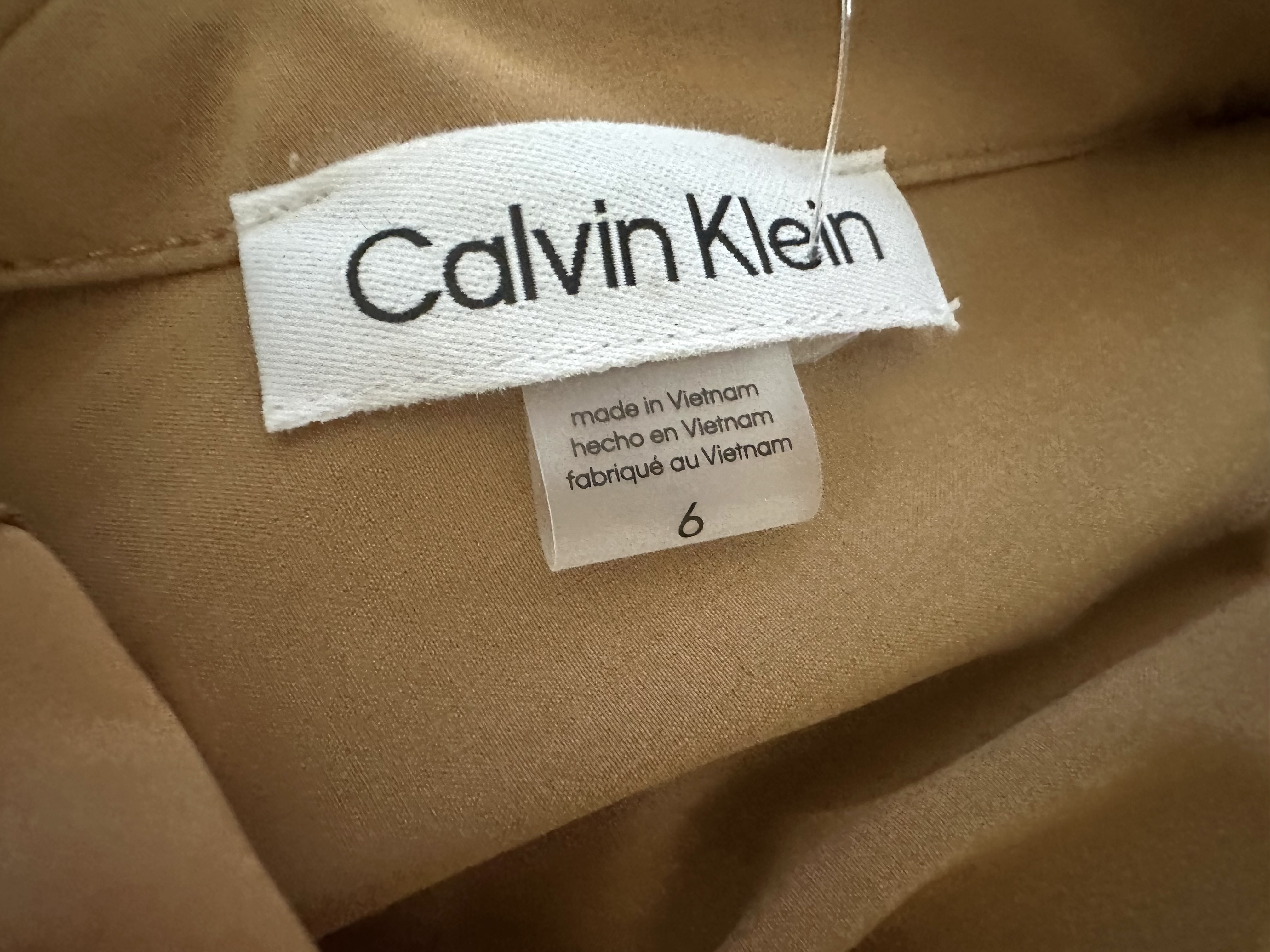 Бежевое макси платье Calvin Klein M, XXL — фото товара