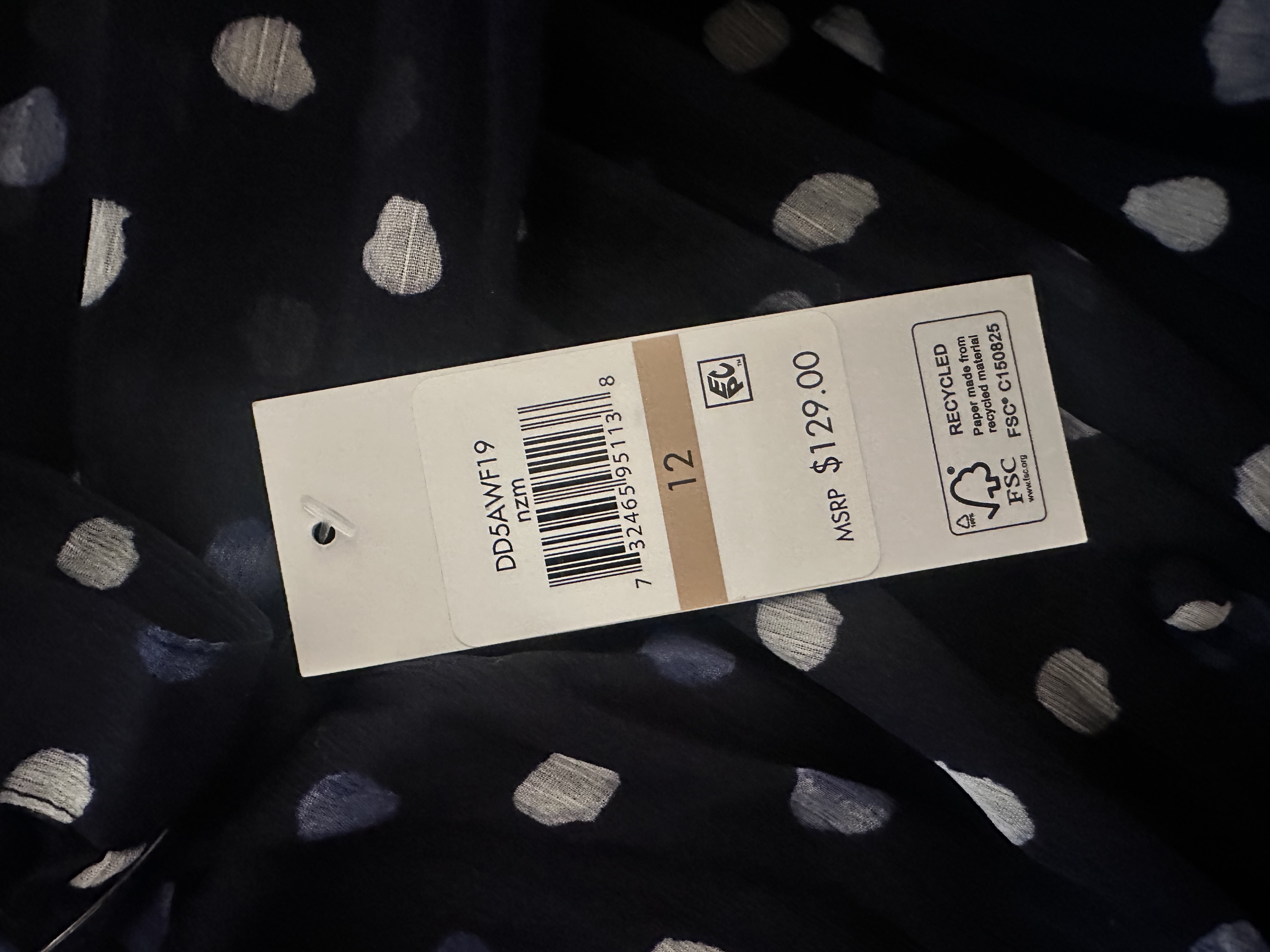 Платье в горошек DKNY XXL, 3XL — фото товара