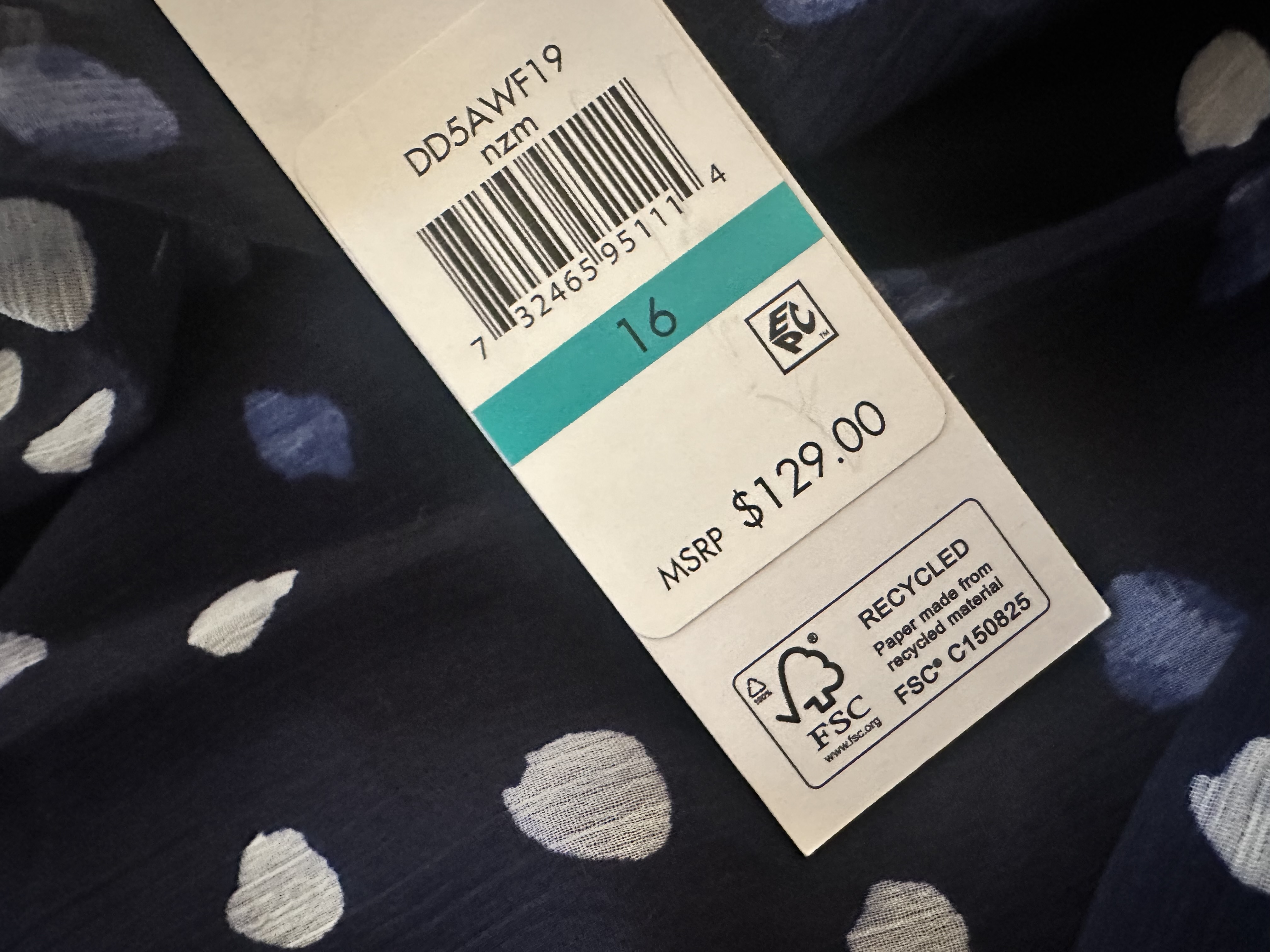 Платье в горошек DKNY XXL, 3XL — фото товара