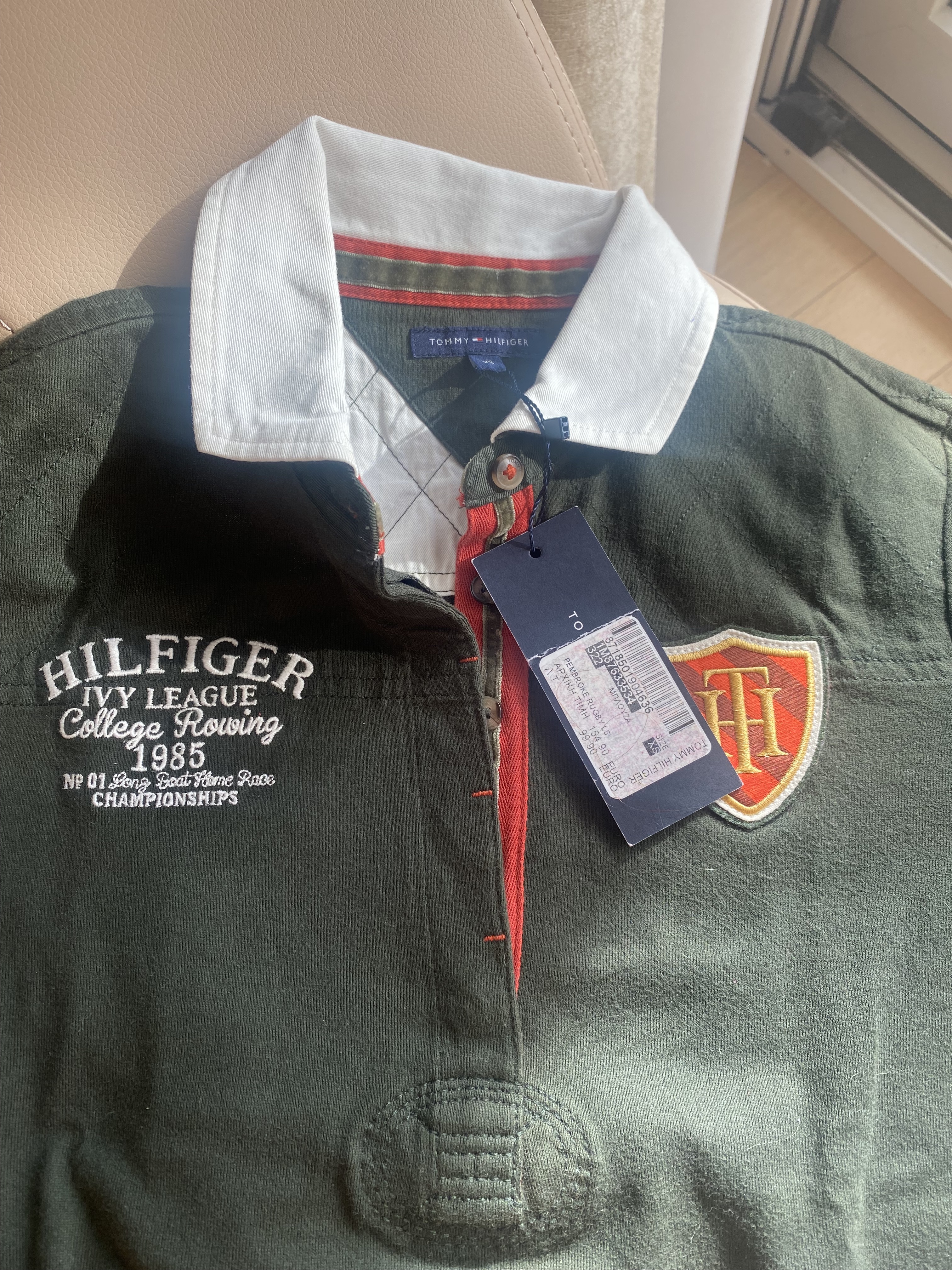 Поло с длинным рукавом Tommy Hilfiger XS — фото товара