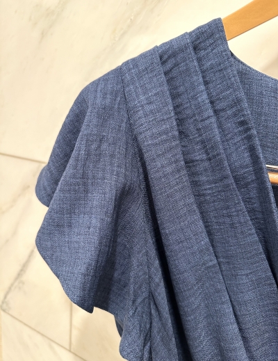 Синее платье миди DKNY S-M(44), М — миниатюра фото