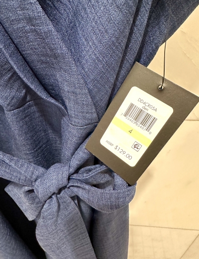 Синее платье миди DKNY S-M(44), М — миниатюра фото