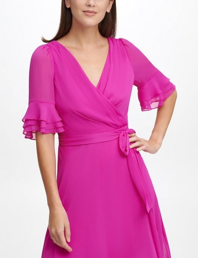 Платье яркое миди DKNY XXL — миниатюра фото