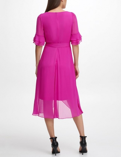 Платье яркое миди DKNY XXL — миниатюра фото