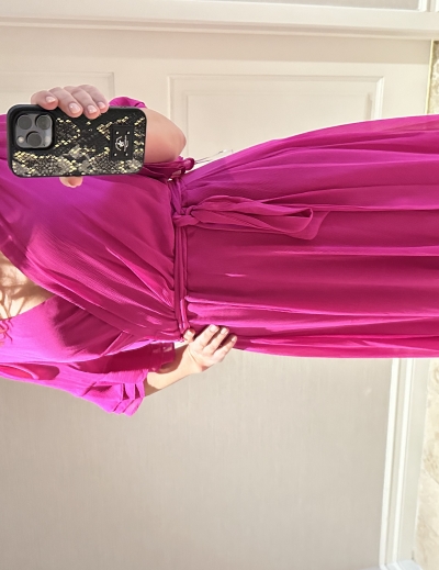 Платье яркое миди DKNY XXL — миниатюра фото