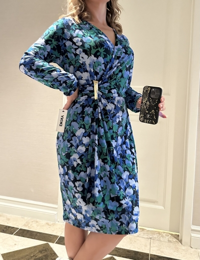 Платье на запах DKNY XXL — миниатюра фото