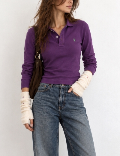 Женское поло с рукавом 3/4 Ralph Lauren  S