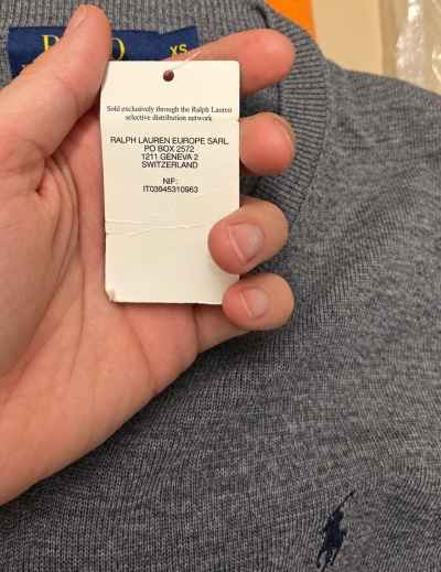 Мужской пуловек Ralph Lauren XS — миниатюра фото
